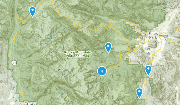 Rocky Mntn Ntl Park Map