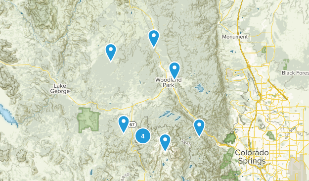 Near Woodland Park Map