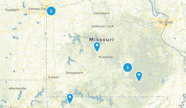 Missouri Hikes Map