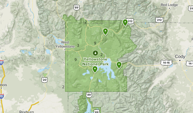 Yellowstone National Park List Alltrails