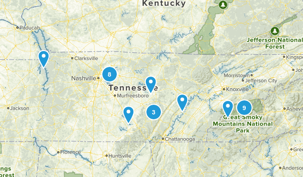 Trails hiked Map