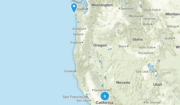 Yosemite Hikes Map