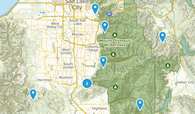 Mt. Bike trails I tried Map