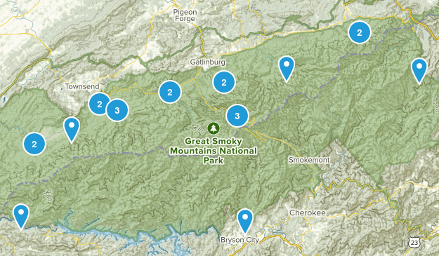Smoky Mountains NP Map