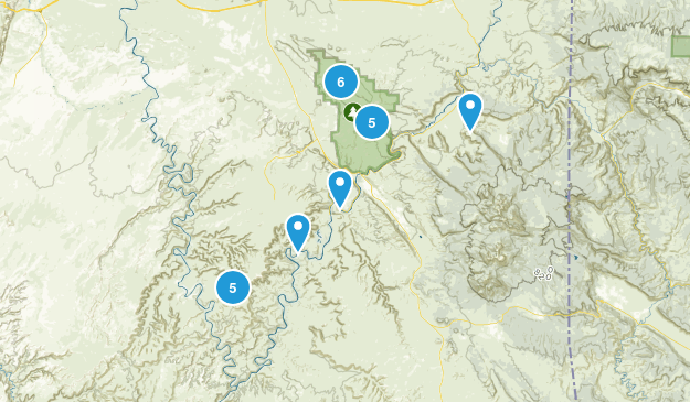 Moab Area Hiking Map
