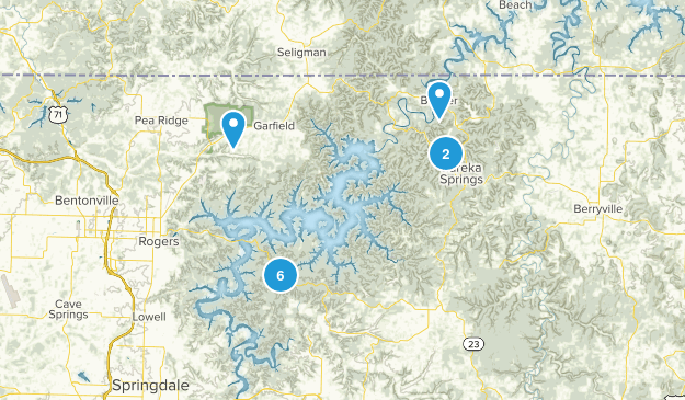 Eureka Springs trip Map