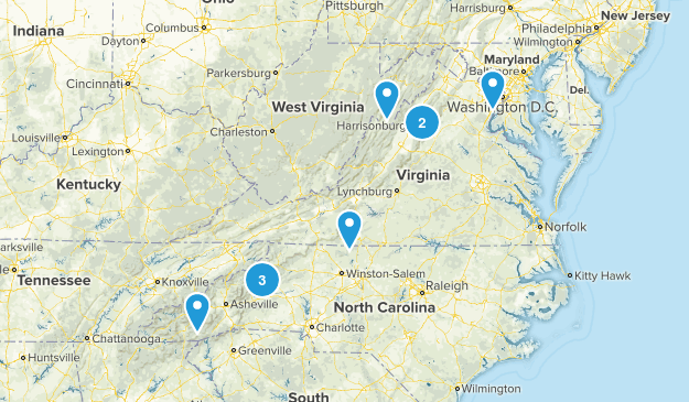 3+ hour drive Map