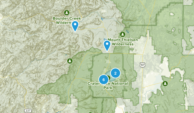 Crater Lake Map