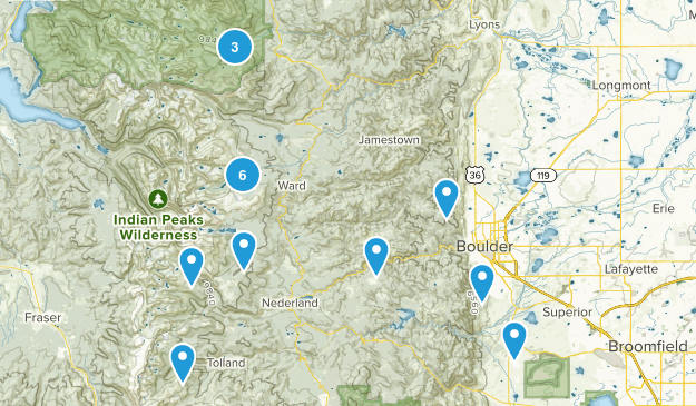 Boulder/Nederland Map