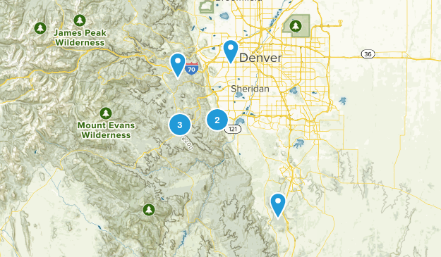 Possible hikes with friends Map
