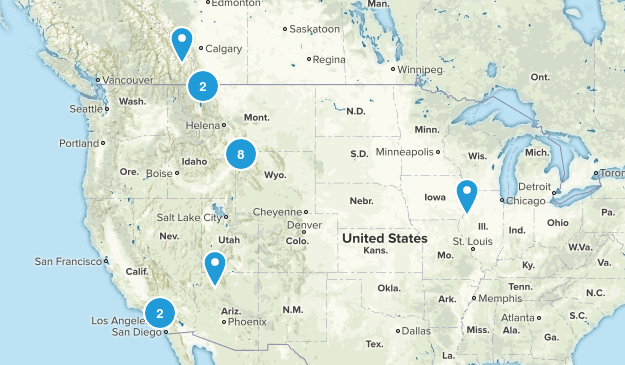 completed hikes Map