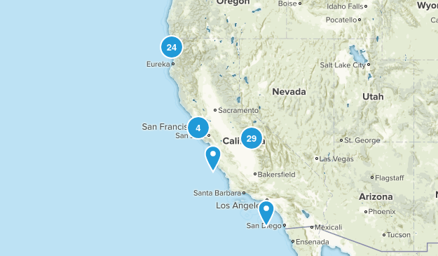 California Hikes Map