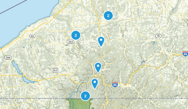Hike near Zoar Map