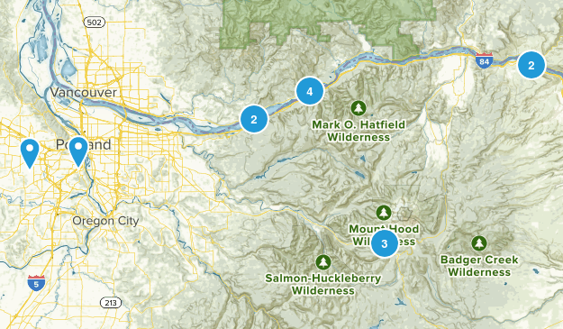 Michael Completed Hikes Map