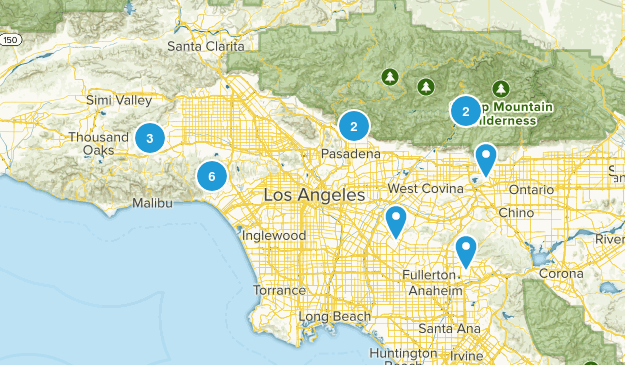 mtb trail LA Map