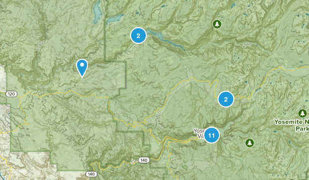 Yosemite National Park Map