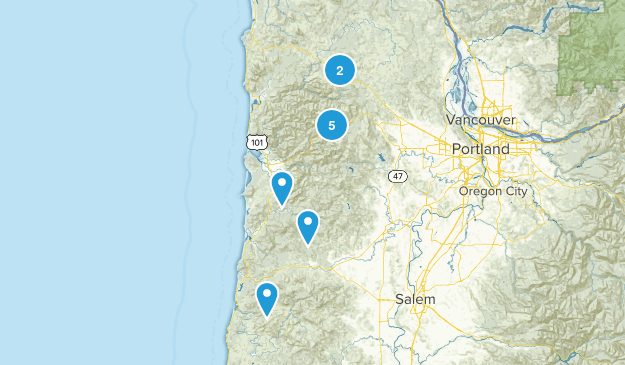 Tillamook Forest Range Map