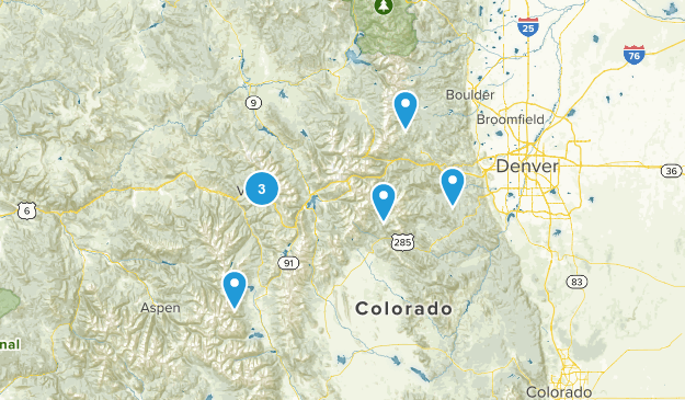 day hikes Map