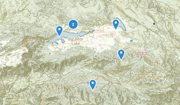 Seven Summits of Big Bear Map
