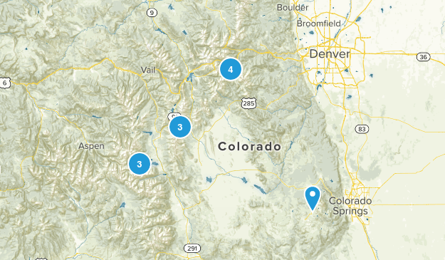 14ers Completed Map