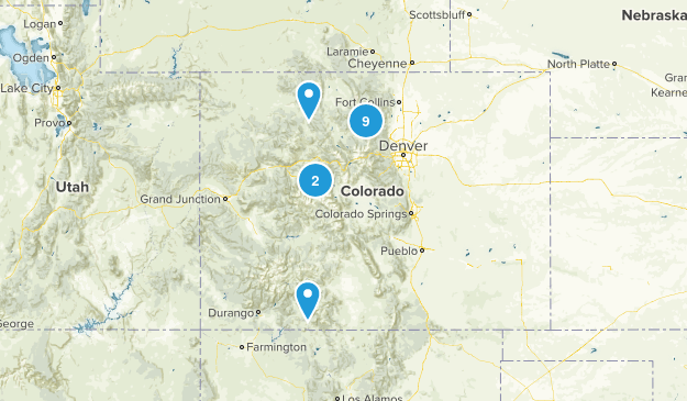 Colorado Hikes Map