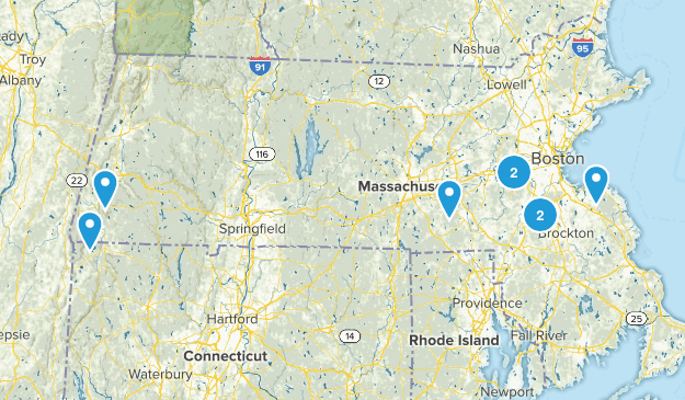Bay State hikes Map