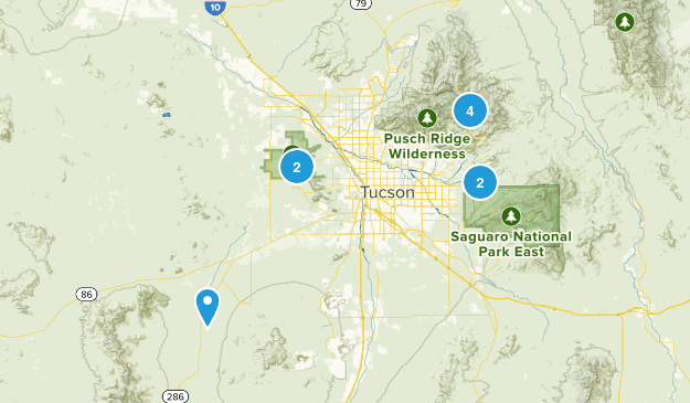 Tucson AZ Area Map
