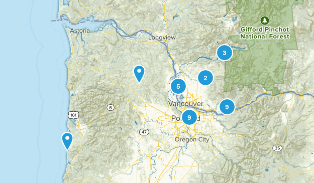 Easy Hikes Map