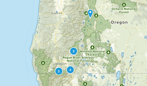 Rogue Valley Hikes Map