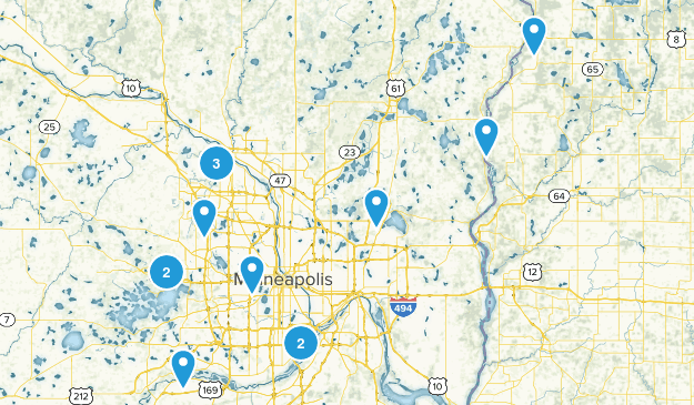 Minnesota Hikes Map