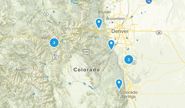 Hikes for Brody Map