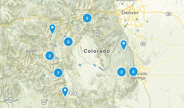 Elevation Gain Trails Map