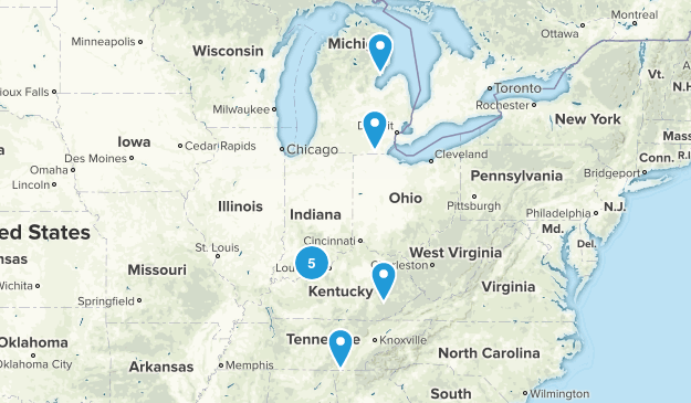 2014 Hikes Map