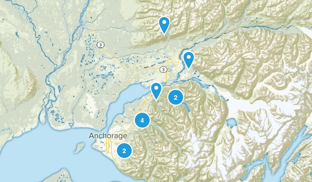Alaskan Summer vacation Map