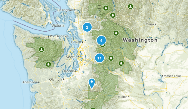 Waterfall Hikes Map