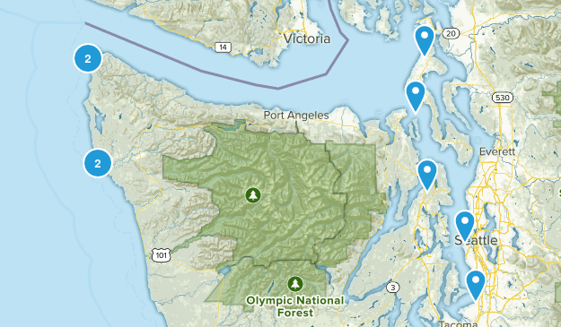 Beach Hikes Map