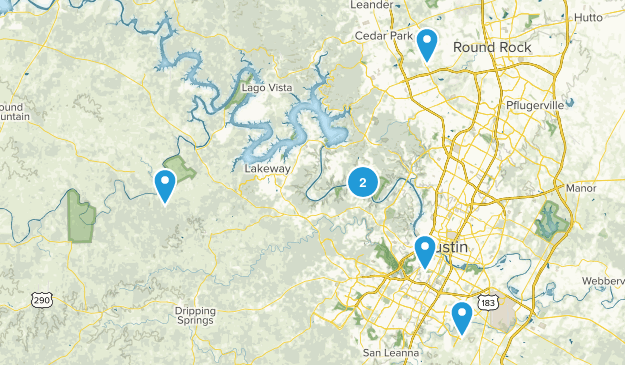 Austin Hiking Map