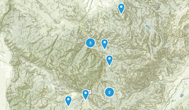 gallatin gateway trails Map