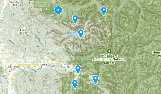 hikes to go on Map