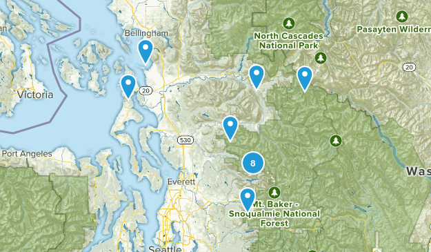 Hikes w Dylan Map