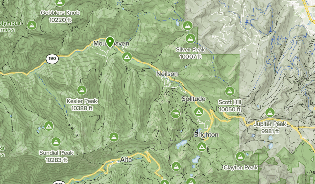 Cottonwood Canyon Utah Map Big Cottonwood Canyon | List | Alltrails