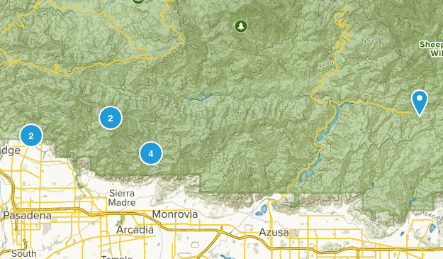 Angeles National Forest Map
