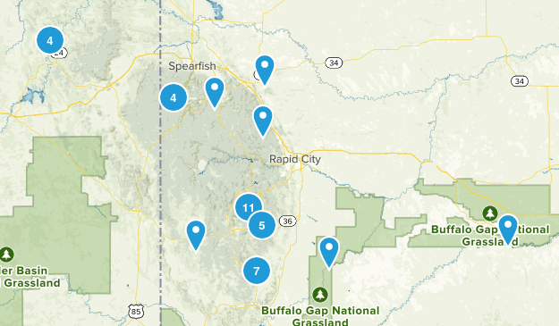 black hills day hiked Map