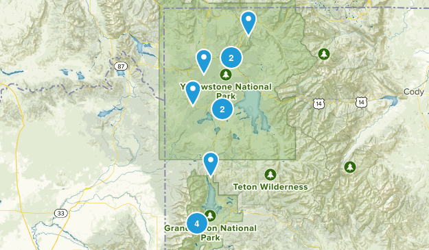 Yellowstone Trip Map