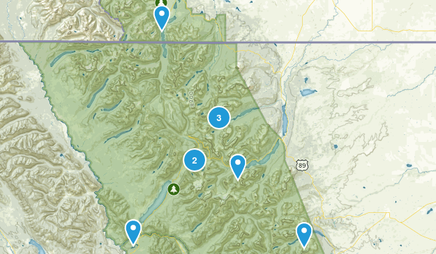 Glacier Hikes Map