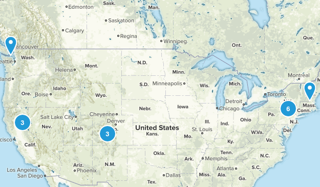 my hikes Map