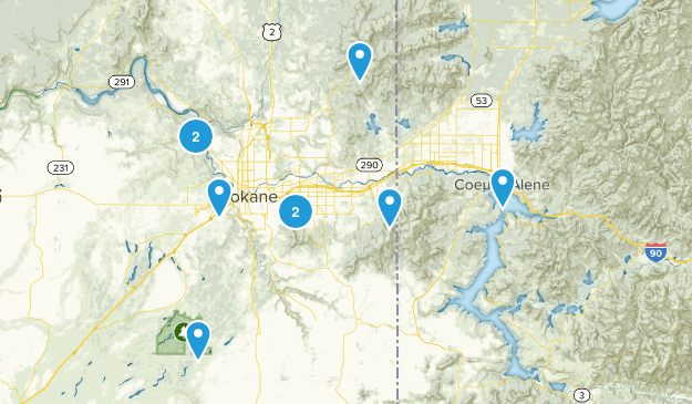 Spokane Trails Map