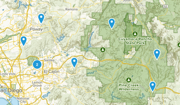 Dog-Friendly San Diego Hikes Map