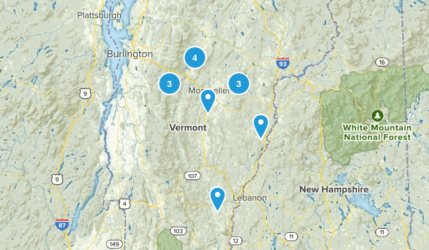 vermont trails Map