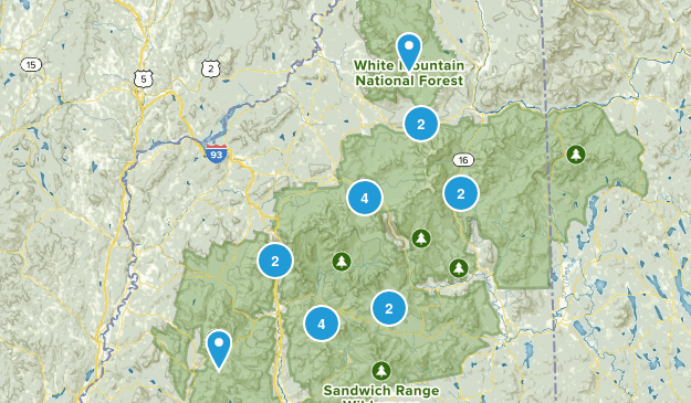 4000 Footers Map